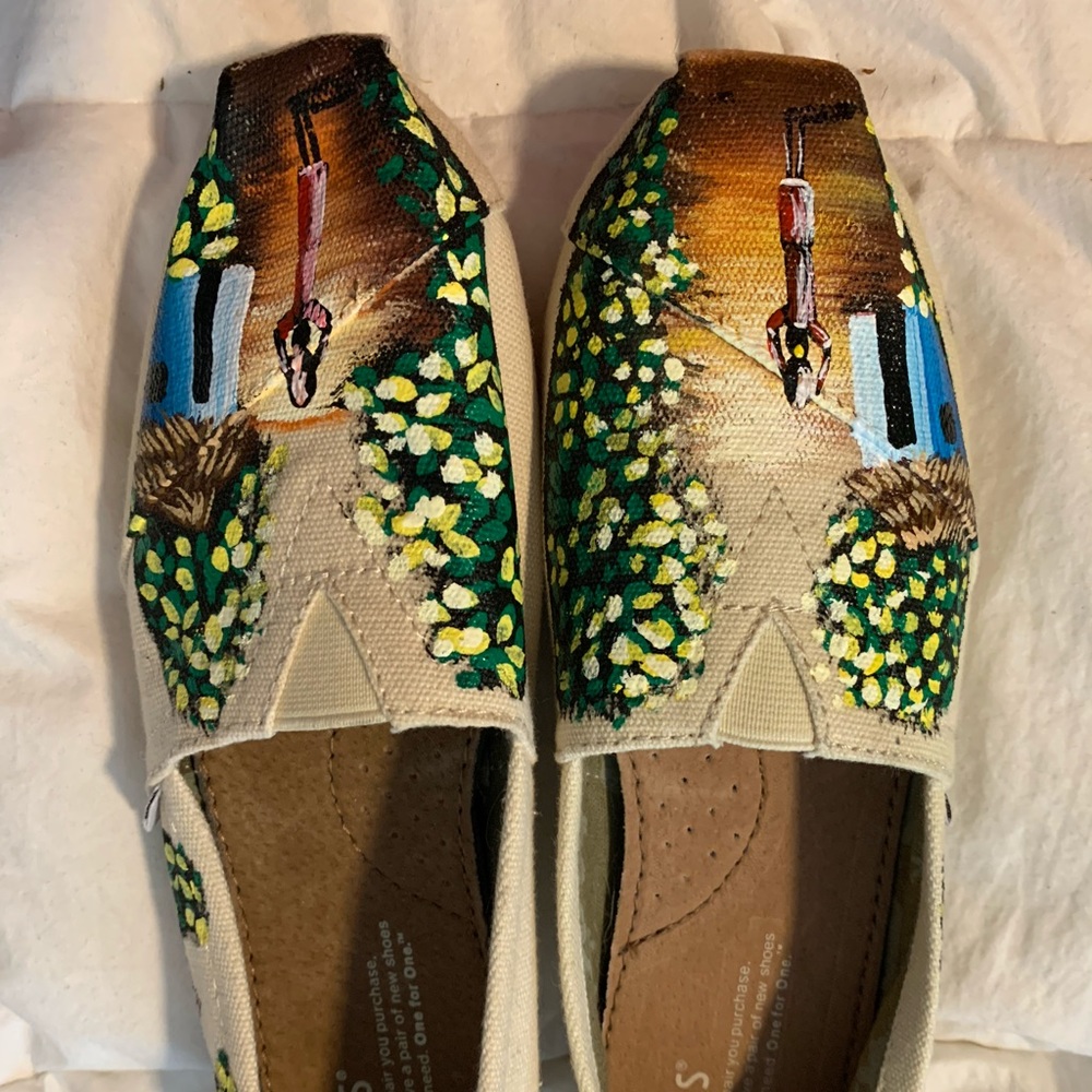 Limited edition painted Toms